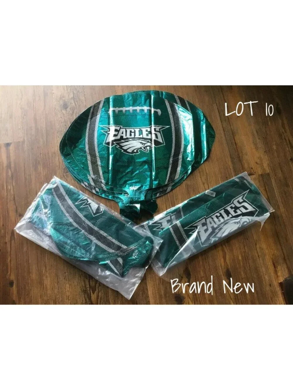 Philadelphia Eagles NFL Balloons - Party Supplies for Sports Fans (Pack of 10)